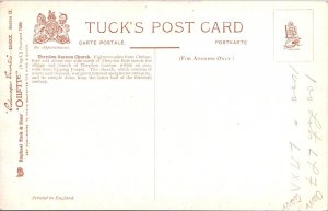 Picturesque Essex, Theydon Garnon Church Tucks 7489 Vintage Postcard U80