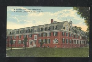 DE LAND FLORIDA JB STETSON UNIVERSIEY CHAUDOIN HALL VINTAGE OPSTCARD 1913