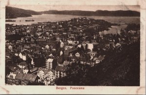 Norway Bergen Panorama Vintage Postcard C209