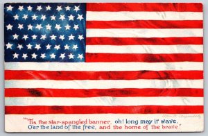 Ellen H Clapsaddle Patriotic~Flag~Star Spangled Banner-Oh! Long May It Wave~WOLF
