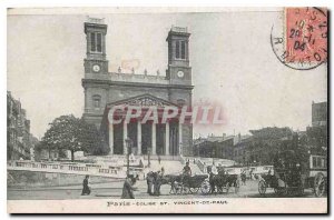 Old Postcard Paris Church St Vincent de Paul