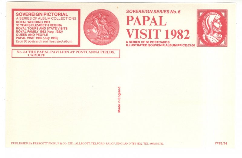 Pavilion, Pontcanna Fields, Cardiff, Wales, Papal Visit 1982