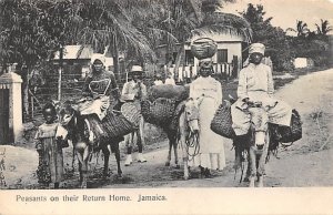 Peasants on their Return home Jamaica Unused 