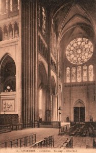 Vintage Postcard 1910's Chartres Cathedrale Transept Cote Sud Paris France