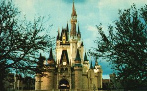 Vintage Postcard Cinderella Castle Fantasyland Royal King Stefan's Banquet Hall