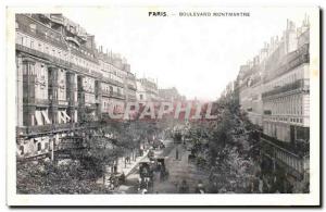 Paris Old Postcard Boulevard Montmartre