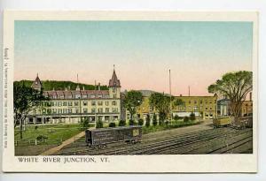White River VT Railroad White River View Postcard