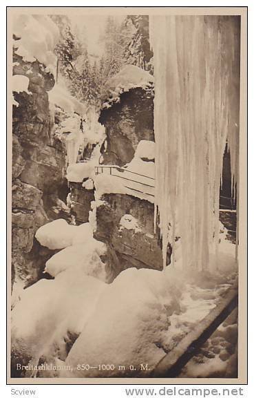 RP, Caves Covered On Ice, Breitachklamm, 850-1000 m.u.M., Germany, 1910-1920s