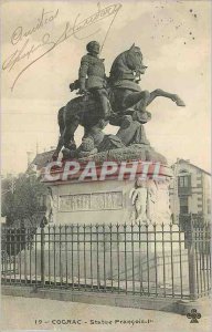 Postcard Statue Old Cognac Francois I.