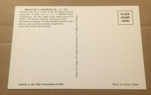 PC UNUSED, CHEESEMAKING - BROAD RUN CHEESEHOUSE, BTW DOVER & SUGARCREEK, OHIO