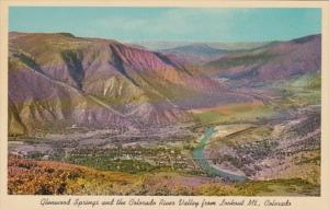 Colorado Glenwood Springs and Colorado River Valley From Lookout Mountain