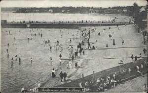 Britannia Ontario Beach Scene Boardwalk c1910 Vintage Postcard