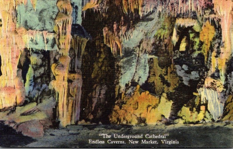 Virginia New Market Endless Caverns The Underground Cathedral 1960