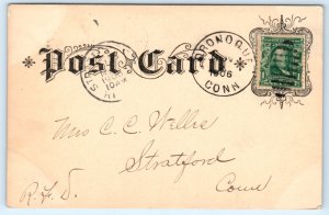 Stratford CT Connecticut Oronoque Post Office Postcard