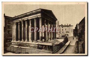 Old Postcard Vienna on the Rhone The Temple of Augustus and Livia monument bu...