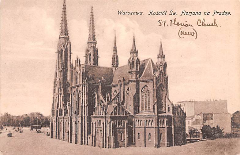 Warszawa St Florian Church Poland Unused 