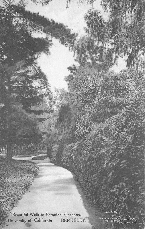 Berkeley California 913 Postcard Botanical Gardens Students 11520