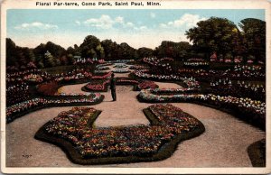 Floral Par-terre Como Park Saint Paul Minn. Postcard PC201