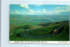 Postcard - Hairpin Curves on the Lewiston Hill - Nez Perce County, Idaho