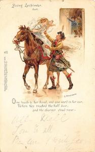 Young Lochinvar Artist Signed J. Finnemore Poem Early Tuck #464 Postcard