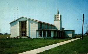 USA Chapel McGuire Air Base New Jersey Chrome Postcard 08.66