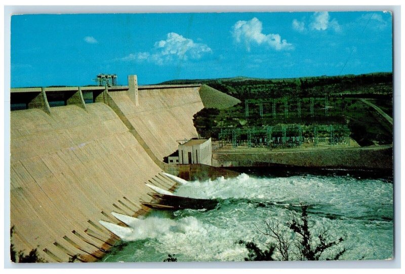 c1950's Mansfield Dam Colorado River Near Austin Texas TX Vintage Postcard