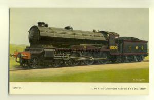 ry659 - LMS Steam Train no 14800 - art postcard