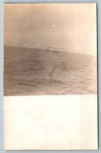 RPPC US Military Steamer Ship   Postcard