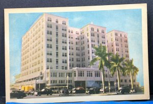 Florida Miami McAllister Hotel Vintage Postcard