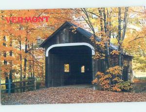 Pre-1980 COVERED BRIDGE Grafton - Near Londonderry & Rockingham Vermont VT H7877