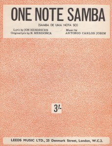 One Night Samba Antonio Carlos Jobim Old Sheet Music