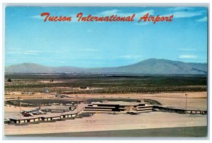 1960 Aerial View Tucson International Airport Tucson Arizona AZ Vintage Postcard