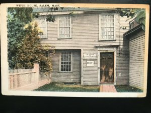 Vintage Postcard 1915-1930 Witch House, Salem, Massachusetts (MA)