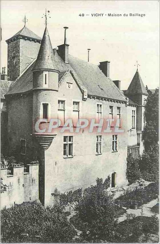 Postcard Old House Vichy Baillage