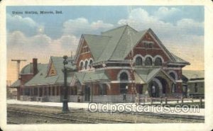 Union Station, Muncie, IN USA Train Railroad Station Depot Unused horrible co...