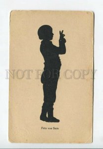 3177079 SILHOUETTE Fritz von Stein BUNNY Shadow play Vintage PC