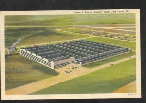 FORT CROOK NEBRASKA GLENN L MARTIN BOMBER PLANT FACTORY VINTAGE POSTCARD