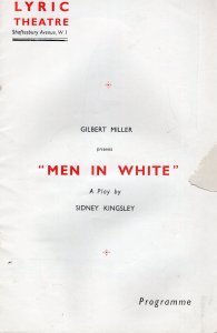 Men In White Lewis Casson Jill Esmond Joan Marion Lyric Theatre Programme