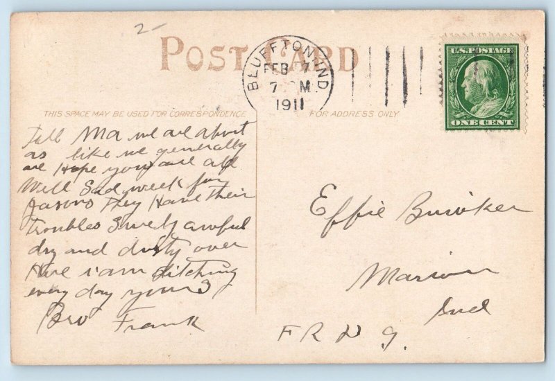 1911 Wayne St. Methodical Episcopal Church Building Ft. Wayne Indiana Postcard