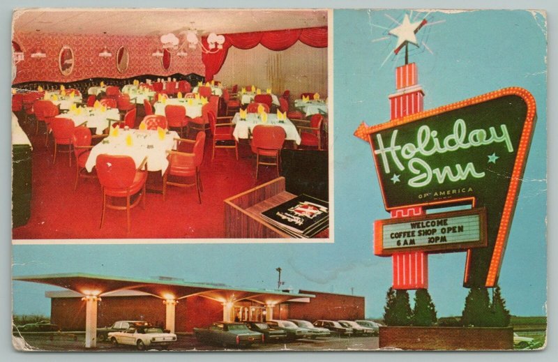 Richmond Kentucky~Holiday Inn Dining Room~Vintage Postcard