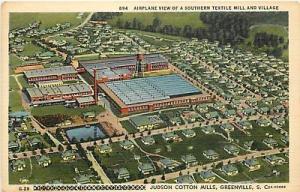 SC-GREENVILLE-JUDSON COTTON MILLS-AIRPLANE VIEW-T53817