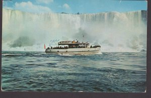 NY New York seeing Niagara Falls from Steamer Maid of the Mist pm1962 Chrome