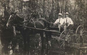 Horse Wagon Swamp Black Creek Near Brooklet Georgia GA Bulloch County RPPC