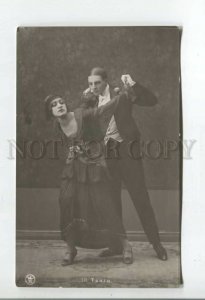 478332 KRUGER & VALLI Russian BALLET Dancer TANGO Vintage PHOTO postcard KhB #18