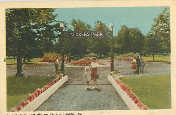 W/B Vicker's Park Fort William Ontario ON Canada