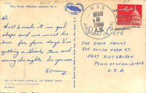 King Street Kingston Jamaica Ship Cancel 1966 