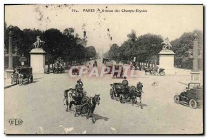 Old Postcard Paris Champs Elysees