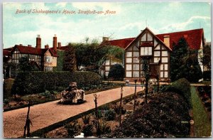 Back Of Shakespeare's House Stratford-On-Avon England Landscape Postcard