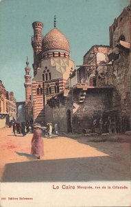 Postcard Mosquee Rue de La Citadelle Cairo Egypt