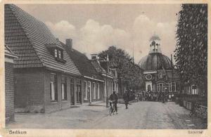 Berlikum Netherlands Dorpstraat Street Scene Antique Postcard J74790